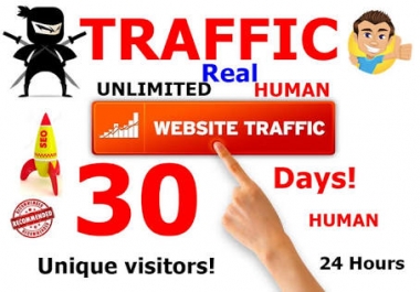 Drive unlimited Real traffic for 30 Days