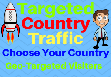 Provide You 1500 Targeted Country Traffic Choose your country