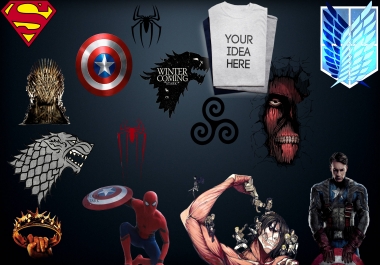 Design 3 UNIQUE,  PERFECT T Shirt Designs,  SUPER High Quality for less than 24 hours