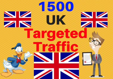 1500 UK TARGETED traffic to your web or blog site. Get Adsense safe and get Good Alexa rank