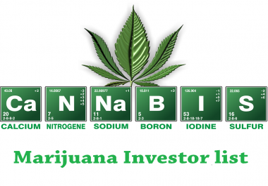 Email list for Marijuana/Cannabis Investors Include Phone Number