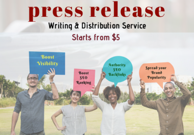 Write An SEO Press Release,  Distribute To 25 Sites With Contextual Backlinks
