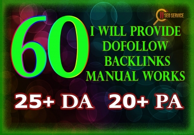 60 Dofollow Backlink service