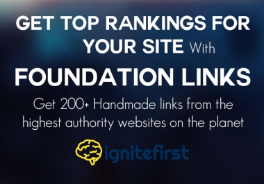 Link Foundation - Pure WhiteHat Service - Great for Brand New Sites