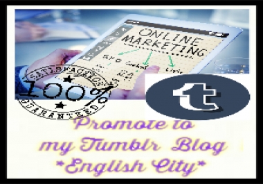 Post to my Tumblr Blog with real audience from USA,  Canada,  Australia and United Kingdom