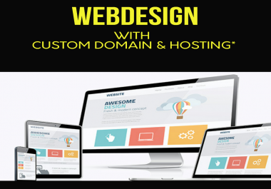 Webdesign with Custom Domain & Hosting