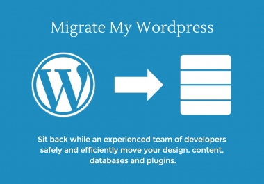 Transfer,  Migration or clone of any WordPress website to new host for 5