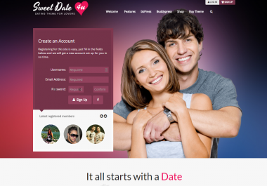 Design Membership Dating Community Website