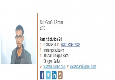 Create Your Attractive Clickable Social Icon Email Signature With