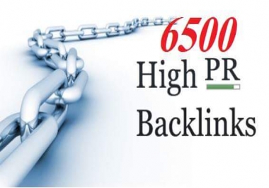 Collect 6500 pr5 back links for your website on google