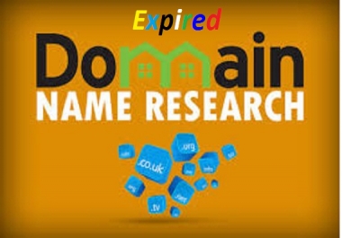 I Can Research Niche Relevant High Metrics Expired Domains For PBN