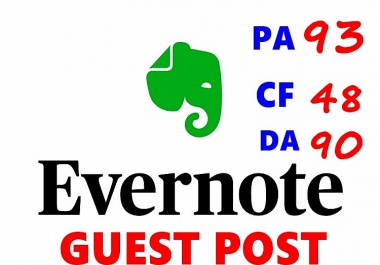 Evernote Cheap GUEST POST -Submit Permanent Quality Post - GUARANTEED Service