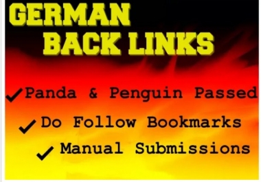 Provide 25 High Quality And Safe Germany Back Links