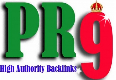 Links from 10 different domains. Each PR9 and Domain Authority 70+