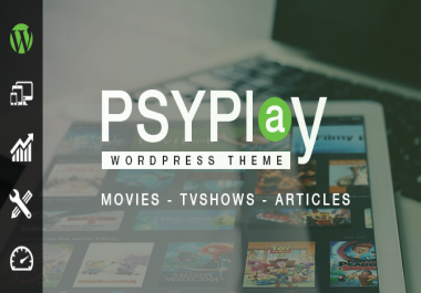 OFFICIEL Seller Make a Movie/TV SHOW streaming Website GoMovies PsyPlay v1.2.3 Wordpress Theme