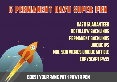 5 Permanent DA70 Super PBN will boost your rank