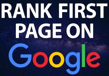 rank your website first page of google only for 70