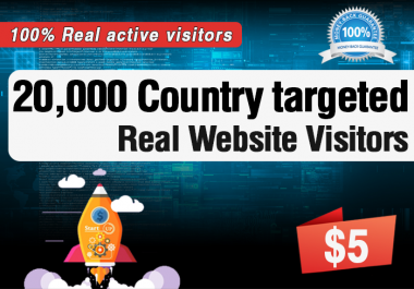 20,000 Targeted Real Human Visitors to your Website within 10 days