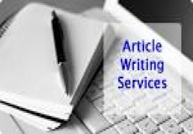 Write your excellent articles of about 500/600 words with maximum guarantee.