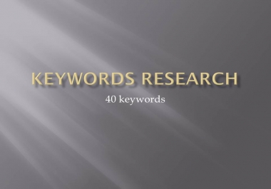 40 profitable keyword research