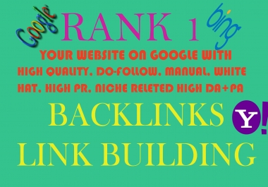 Do 50+ link building With high pr da pa quality do follow seo backlinks
