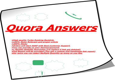 Promote your website with 20 Quora Answers