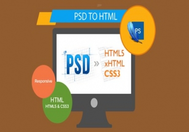 Convert Psd To HTML For You