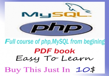 Give You A Full Course Of Php, Mysql