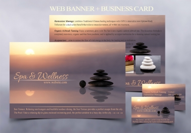 Beautiful wellness and spa Banner for your business - I will add your text here