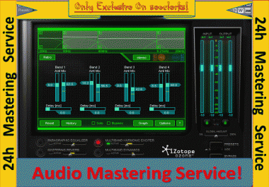 professionally MASTER/MASTERING your Audio Track for commercial release