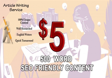The Best SEO Blog,  Article,  And Website Content 500 WORD