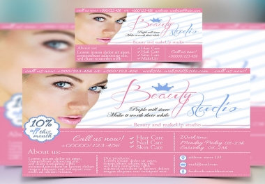 Great OFFER - Free Business card. Beautiful Web Banner