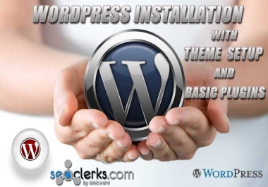 Install Wordpress on your server,  with Plugins and Theme