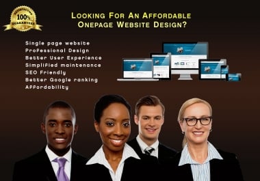 One page web design with Html & CSS