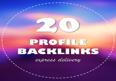 Manual PR9 20 Autority Profile Backlinks Plus 50 WEB2.0 Backlinks as TIER 2 to Rank Effectively