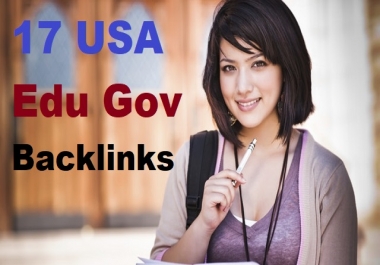 17 USA World Wide Edu Gov Backlinks for you