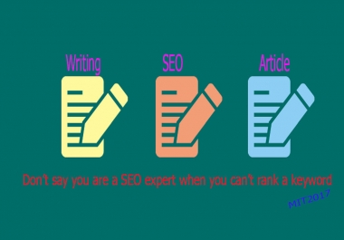 High quality- unique and SEO-friendly 500+ article for you