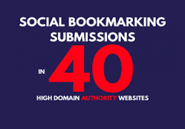 Submit URL Manually To 40 Social Bookmarking Sites In 48 Hours