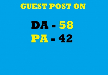 Guest post on DA 58 site