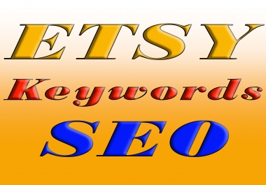 Etsy keyword research and ETSY SEO report for the best tags for your product