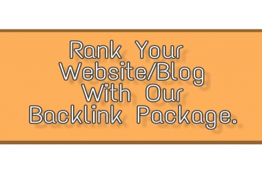 Boost Your website ranking to the top page of google with 60 PR6+ manually submitted Backlinks