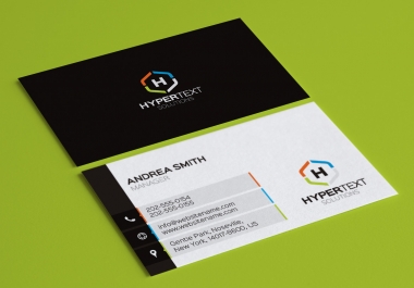 flat and elegent business card template PSD print ready CMYK