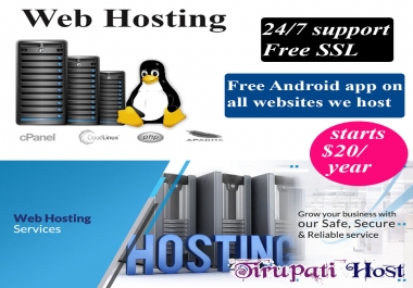 Web Hosting Unlimited SSD Cpanel Cloudflare Server 6/6 months Free SSL
