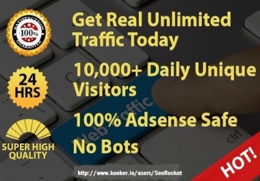 Drive 300k Real Targeted Traffic To Your Website For 30 Days