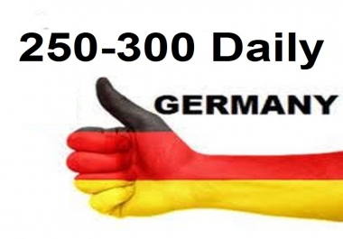Provide more than 250 daily Germany traffic for one month