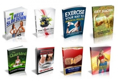 100 Fitness & Health eBooks With Master Resell Rights