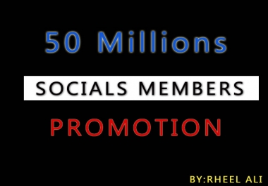 50 Million Social Media Group/Communities Marketing Advertising promote your link