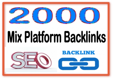 Create you 2000 Mix Platform PR6-8 Backlinks