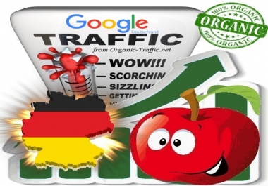 German Search Traffic from Google. de with your Keywords
