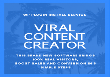 Install Wordpress Viral Content Creator